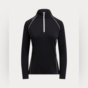 NWT Ralph Lauren RLX Jersey Quarter-Zip Pullover - Polo Black